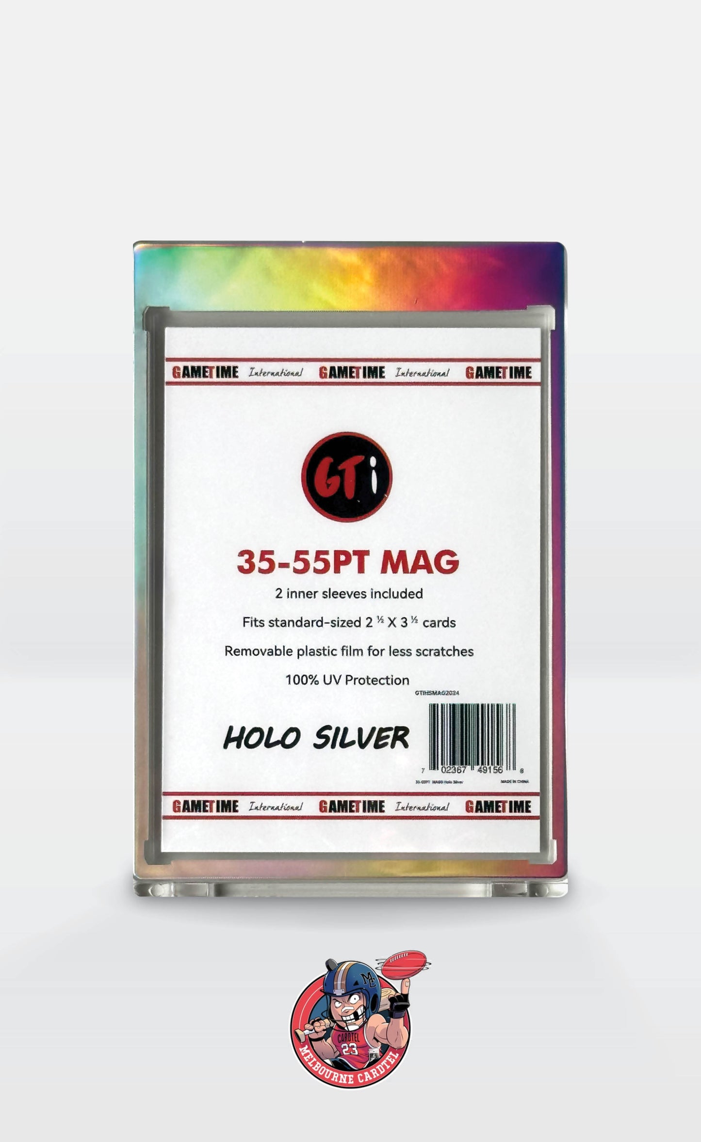 35-55pt Holo Silver Magnetic One Touch