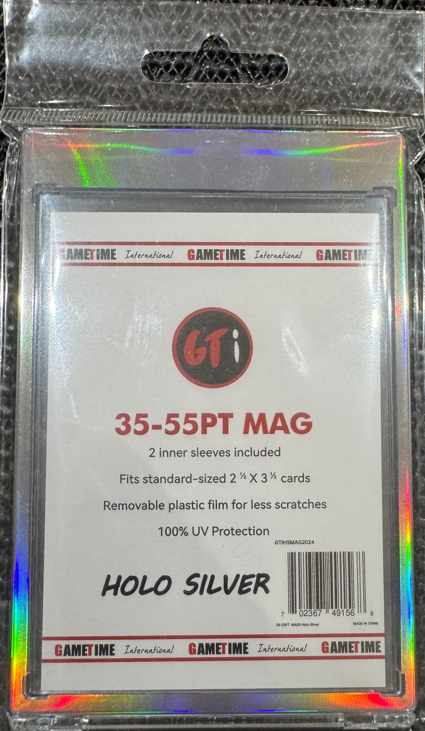 35-55pt Holo Silver Magnetic One Touch